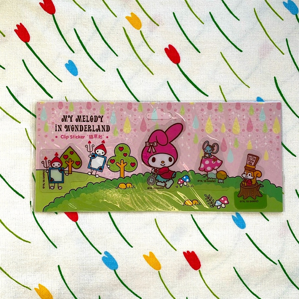 Vintage SANRIO My Melody  "Clip stickers" My Melody in Wonderland